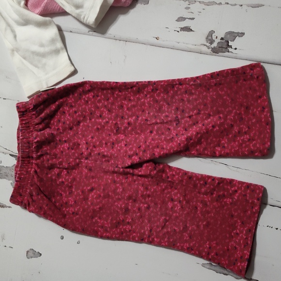 Y2K OshKosh B'gosh A For Apple Pink Knit Toddler Sweater 3pc Set 12/18m - Picture 6 of 11